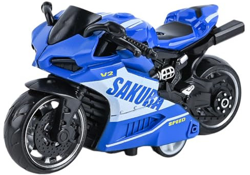 Legierung Motorrad Spielzeug Kinder Simulation Motorrad Modell Motorrad Dekoration Miniatur Fahrzeug Kinder Geschenk Blaues Motorrad Cooles Modell Spielzeug Geburtstagsgeschenk Dekoration