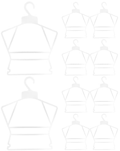Amosfun 10piezas Perchas para Ropa De Niño Niña Ganchos Antideslizantes y Livianos Almacenar y Secar Ropa Infantil Casa o Tienda