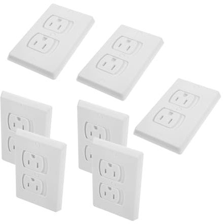 Beatifufu ABS-Material Anti-Schock-Steckdosenabdeckungen 10 Stück Abdeckung Steckdosenabdeckung Sicherheitssteckdosenstecker Kindersicheres Design für Zuhause