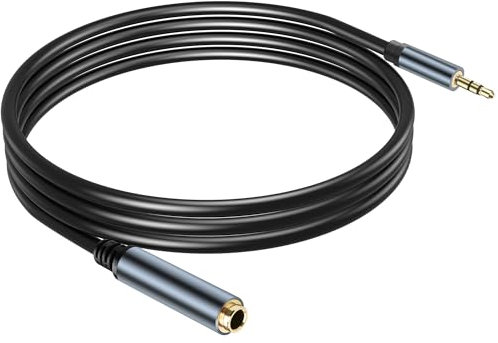 JSADZKJ Câble Audio Stéréo de 3,5 mm à 6,35 mm - Câble Adaptateur Audio Aux 1,8 m - Compatible avec Ordinateur, Téléphone, Haut-parleur, Amplificateur, Mixeur, Home Cinéma, Console de Mixage