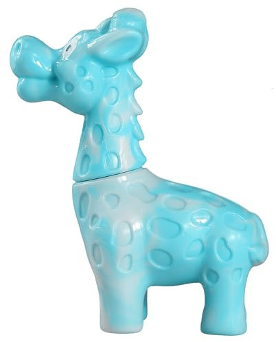 Großes Hartes Kauspielzeug für Aggressive Kauer Hunde, Unzerstörbares Hundespielzeug für Große Rassen – Hundespielzeug in Giraffenform – Für Kleine/Mittlere/Große Hunde (Blau - Groß, Speck)