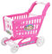 Kinder Einkaufswagen Spielset, Mini Einkaufswagen Zubehör, Supermarkt-Einkaufswagen Montage Spielzeug, Rollenspiel Trolley Wagen, Lernspielzeug Geschenk für Kinder Ab 3 Jahren (Rosa)