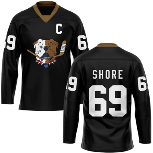 TronX Shore 69 Sudbury Blueberry Bulldogs - Camiseta de Hockey para Adultos, Negro -, XL