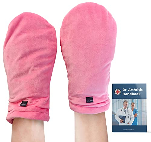Von Ärzten Entworfen, Beheizte Wärmehandschuhe, Arthritis Handschuhe, Wärmende Fäustlinge, Handwärmer für Mikrowelle oder Kältehandschuhe, Karpaltunnelsyndrom, 1 Paar, Pink, Lavendelduft