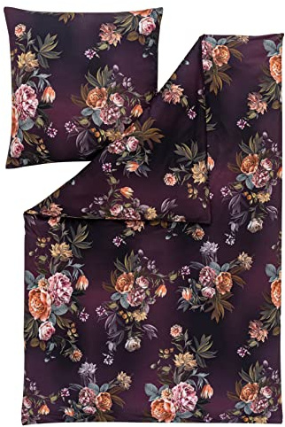 ESTELLA Mako Interlock Jersey Bettwäsche Grazia Pflaume