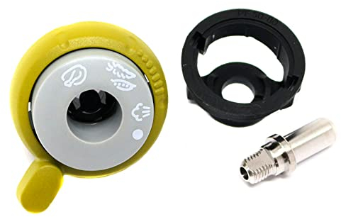 Anakel Home Spare Pressure Regulator Valve SS-981368 Compatible with Tefal Secure 5 Neo Express Pressure Cooker, with Bowl and Chimney included, Lime Green and Gray