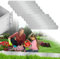 Cecaylie Rasenkante Metall Beetumrandungen Rasenkante Verzinkt Blumenbeet 5m 10m 15m 20m 25m 30m 35m 40m 45m 50m Umrandung Rasenkantenblech Mähkante Palisade, Silber (Länge 25m - Höhe 15cm)