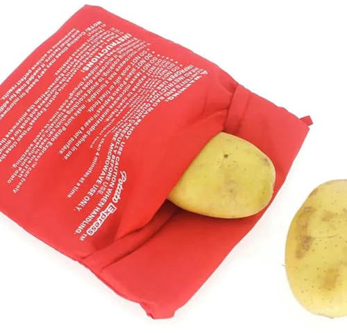 Visxcnu Sac Pomme de Terre,2Pièces Sac de Cuisson Pomme de Terre,Sac Pomme de Terre Micro Onde,Sac de Cuisson Lavable,Sac Pomme de Terre Micro Onde,Sac de Cuisson Micro Ondes