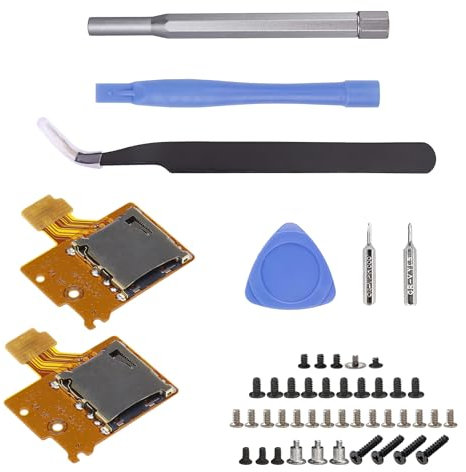 2PCS Micro SD Card Reader Replacement for Nintendo Switch HAC-SD-01, External Memory Card Readers TF Memory Card Slot Reader Board Repair Kit for NS Switch HAC-SD-01 Repair Accessories