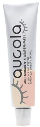 Aucola Augenbrauen- und Wimpernfarbe, 8 strahlende Nuancen, mischbar, intensive Deckkraft, bis zu 6 Wochen haltbar, cremige Konsistenz, volumengebend (3 naturbraun 15ml)
