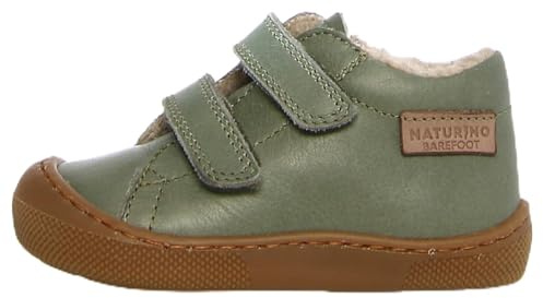 Naturino Barefoot Amur VL Nappa SPAZZ.Lin.Wool Sage Scarpe da Bambini, Taglia 25