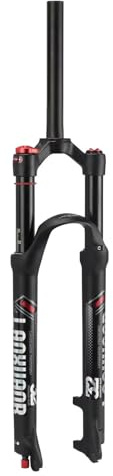 LANXUANR 26/27,5/29 tums mountainbikegaffel.Returjustering,luftfjädring 1-1/8tum x 220mm Rakt/koniskt rör,9mm x 100 mm snabbkoppling, skivbromsar