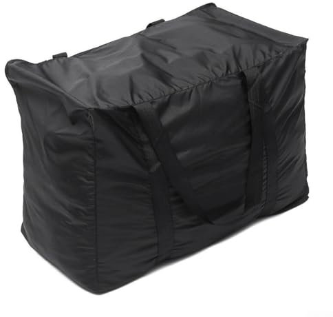 Jonikuper Bolsa de transporte para parrilla de barbacoa, material Oxford resistente, resistente a la intemperie, funda de viaje con asas para barbacoa al aire libre, playa, picnic, color negro