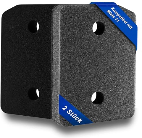 Iruihoo 2 stycken 9164761 torkfilter för Miele T1-serien, värmepumpstork, fin/grov 207 x 157 x 30 mm torktumlare basfilter