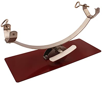 Soporte jamonero New Generation basculante con herraje Inoxidable y base de acero color cerezo