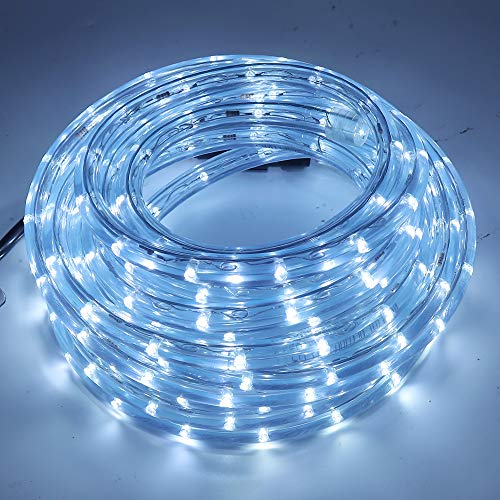 Wisada LED Lichtschlauch Außen,36 LEDs/m LED Schlauch 220V LED Indoor Leuchtstoffröhre, Outdoor LED Lichter Wasserdicht Lichterschlauch für Terrasse Wohnzimmer Weihnachten Partydeko (Kaltes Weiß, 4m)