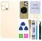 Perzework OEM Ersatz-Rückglas für iPhone 12 Pro, 15,5 cm (6,1 Zoll), mit Reparatur-Toolkit (Gold)