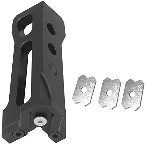 Rabot à chants manuel en bois Coupe-bordures pour le travail du bois Grattoir à arc en alliage d'aluminium avec 3 lames Grattoir à bois polyvalent, durable et facile à utiliser, coupe-bordures, rabot