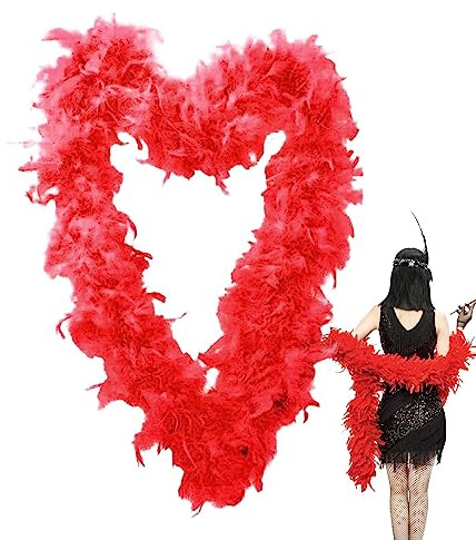 Tioheam Boa à Plumes,Décoration Plume Din| fête costumée pour Filles pour Mariage, Cosplay, Danse, Halloween, fêtes