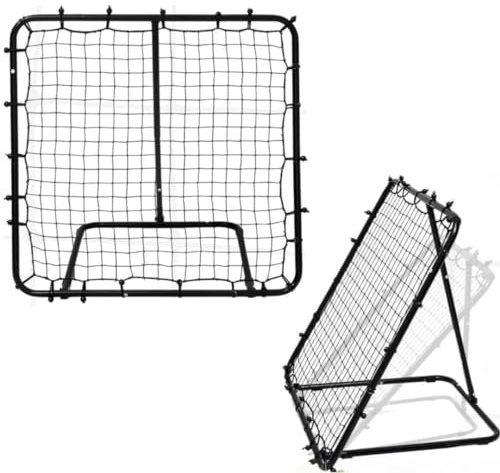 Dr. Sport Rebounder für Fußball - 100x100 cm - Verstellbar und Faltbar - Rebounder für Volleybal, Handball und Basketball, Sport
