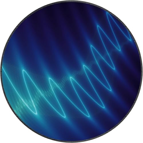 LUJKYT Drum Rug Drum Mat Non-Slip Round Drum Mat Soundproof Mat for Carpet Electronic Drums Bass Drum Drums Snare Drums Musical Instruments Floor Mat-C||100CM