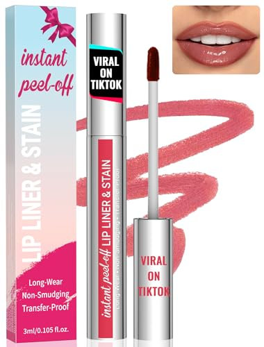 iMethod Natural Long Lasting, Waterproof Lip Stain - Stay On All Day, Transfer-Proof, Highly Pigmented, Instant Peel Off Nude Pink