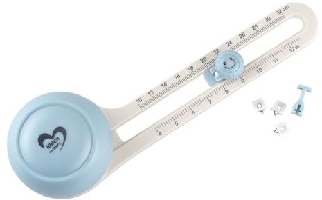 Ideen mit Herz Coupe-papier circulaire réglable - Cercles d'un diamètre de 10 cm à 32 cm - Avec 3 lames