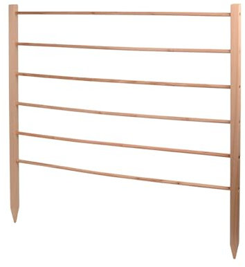 UNUS Rankhilfe aus Holz, 100 cm hoch, Natur, Wetterfeste Pflanzenstütze für Garten & Gewächshaus, einfache Montage