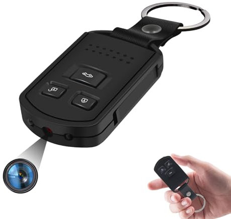 4U Hidden Spy Camera Car Key HD 1080P Mini Spy Cameras Video Recording with Motion Detector/Night Vision, Security Surveillance Small Nanny Cam