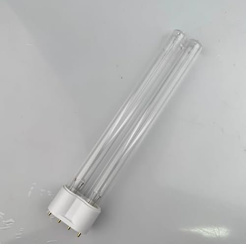 Lampada di Disinfezione UV 2G11 4PIN 18W Lampadina di Disinfezione UVC Compatta Filtro di Disinfezione UV Tubolare Adatto per Stagni di Parchi, Stagni di Pesci, Pulizia e Purificazione 1 Pezzi