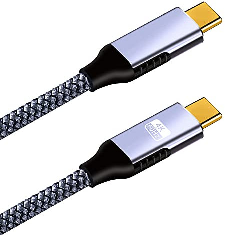 baolongking USB C to Type C Cable, 1 Pack USB 3.1 Type C Gen 2 Fast Charge Cable, 100W 20V/5A Power Delivery, 10Gbps Data Transfer, 4K@60Hz Video Output, Compatible for Type-C Device 1.8M