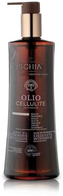 Sali di Ischia Professional -Olio da Massaggio Cellulite Intensivo [500 ml] - 100% Naturale, Rassodante, Elasticizzante - Olio di Mandorle, Cocco, Arancia, Limone, Estratto di Peperoncino.