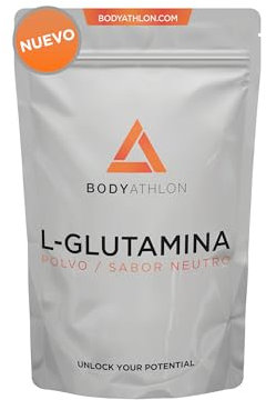 L-Glutammina in polvere 500g - aminoacido L-Glutammina dal sapore puro - 100 dosi di L-Glutammina vegana e senza glutine - Recupero muscolare - Bodyathlon