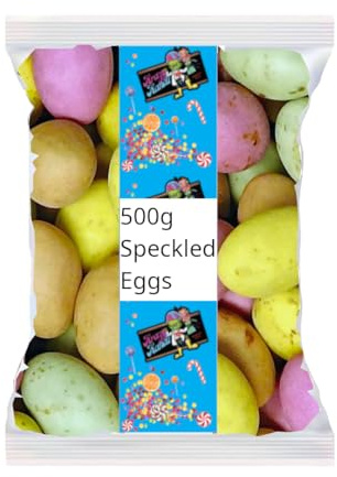 500g Chocolate Speckled Mini Eggs - Delicious Milk Chocolate Delights, Perfect for Baking & Decorating, Easter Candy & Party Favors