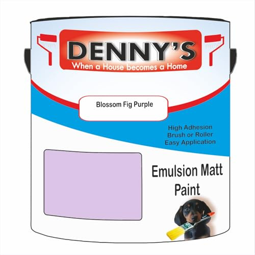 Premium Interior Wall & Ceiling Emulsion Paint – Blossom Fig Purple – Rich Matt Finish, Durable & Washable, Low Odour, Ideal for Living Rooms, Bedrooms & Hallways (1 Litre Tin)