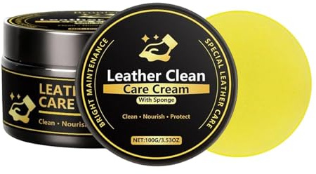 Generico Crema per Pelle,Protezione Pulizia Rimozione Macchie Balsamo Sicuro | Crema Cura Pelle - per Sedili Auto Divani Veicoli Interni Esterni Garage