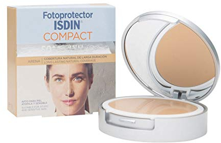 ISDIN Compact Sand-Make-up, LSF 50+, atopische und empfindliche Haut