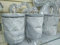 Biznest Set of 3 Marble Grey Style Crystal Containers For Coffee Tea Sugar Kitchen Storage Tins, Canisters Grey