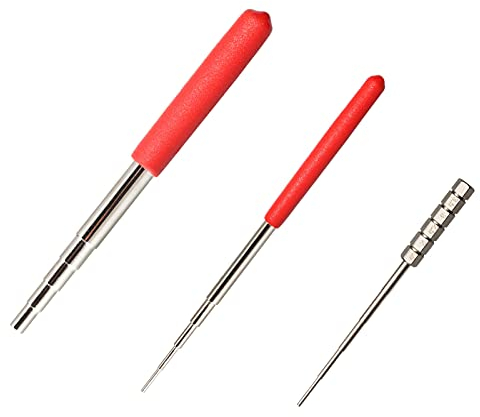 SPEEDWOX 3 Stück Drahtschlaufen-Spanndorn, 12 Größen, rot, Ringformwerkzeug für Schmuckherstellung, Drahtwicklung