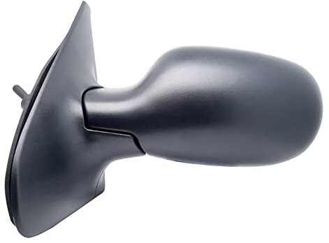 BSSTORE Specchietto Retrovisore Esterno Nero per CLIO dal 2001 al 2005 con Regolazione Manuale (Sinistra - Lato Conducente)