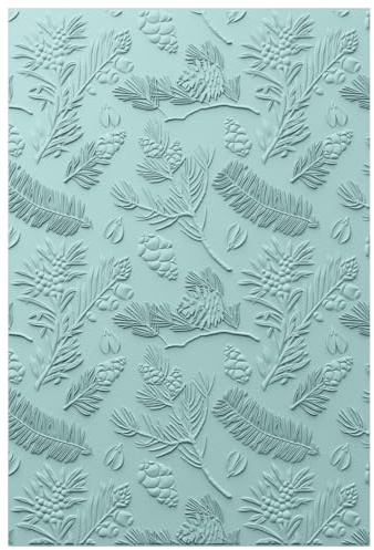Sizzix 3D Textured Impressions A5 Präglingsmapp Pines av 49 och Market