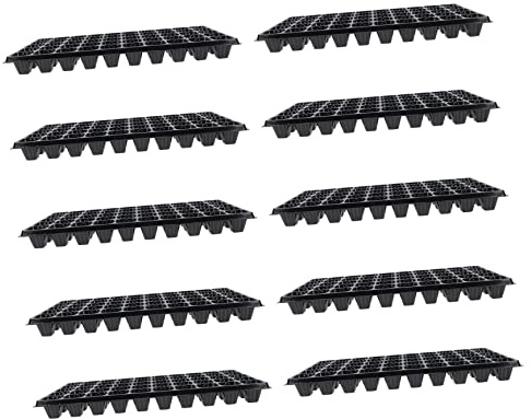 TOYANDONA 10pezzi Piastre Germinazione in Plastica Vassoi per Semina in Serra Piastre per Vivai Scatole per Germinazione delle Piante Vassoi Avviamento per Piante