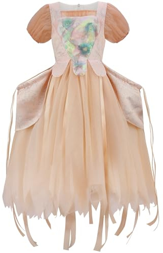 Kolegrial Déguisement Enid Sinclair Filles Cosplay Season 2 Nevermore Academy Prom Vintage Longue Robe de Soirée pour Noël Carnaval Halloween Party Anniversaire Masquerade Robe de Bal, 4-12 ans