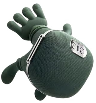 WHOROB Massaggiatore termico bionico, massaggiatore Shiatsu portatile per collo e schiena, massaggio elettrico 4D a tessuto profondo, design a mano umana simulata per alleviare il dolore e