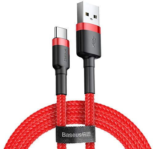 Baseus Cafule | ‎Extrem leistungsstarkes USB Kabel zu - Typ-C Kabel. Unterstützt ‎‎Quick Charge 3.0‎‎ Schnellladung und‎‎ ‎‎480Mbs Datenübertragung 3m