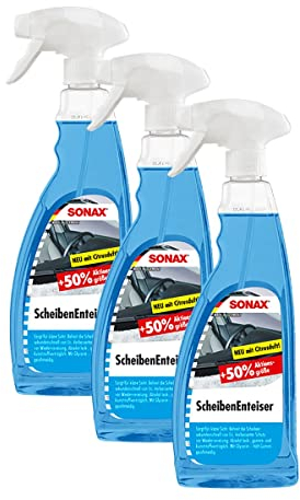 SONAX Scheibenenteiser Scheiben-Entfroster Sprühflasche Enteiserspray 3x 750ml