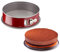 Tefal 1641314 Delibake Backform mit Scharnier, 25 cm, Karbonrot
