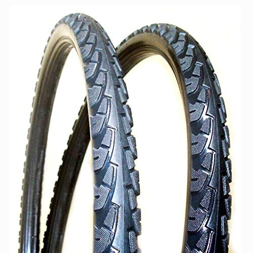 Catazer 26x1.95/26x2.125/26x1.50 1 Pair Bcycle Tire Fixed Inflation Solid Tyre Bicycle Gear Solid for Mountain Bike(2 pcs)