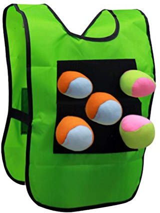 Yunobi Dodgeball Tag - Gilet collant - Jeu de lancer avec cible - 5 balles - Pour activités de plein air