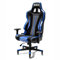 Sparco Trooper Gaming-Stuhl, Racing-/Büro- und Schreibtischstuhl, ergonomisch, verstellbar, mit Lendenwirbelstütze, zertifizierter Kolben, feststellbare Pro Caster-Räder (Schwarz und Hellblau)